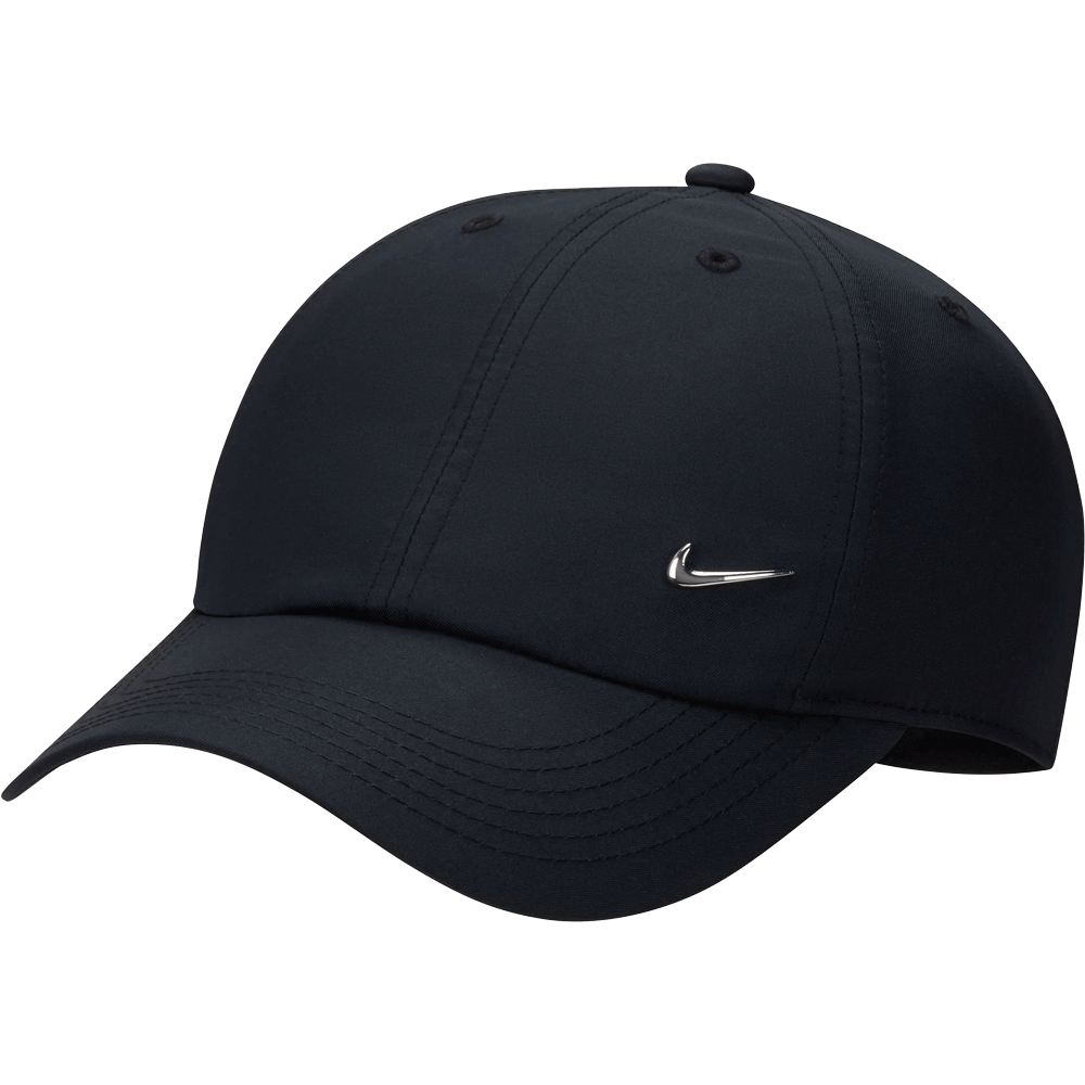 Nike Unstructured Metal Swoosh Cap Kinder schwarz