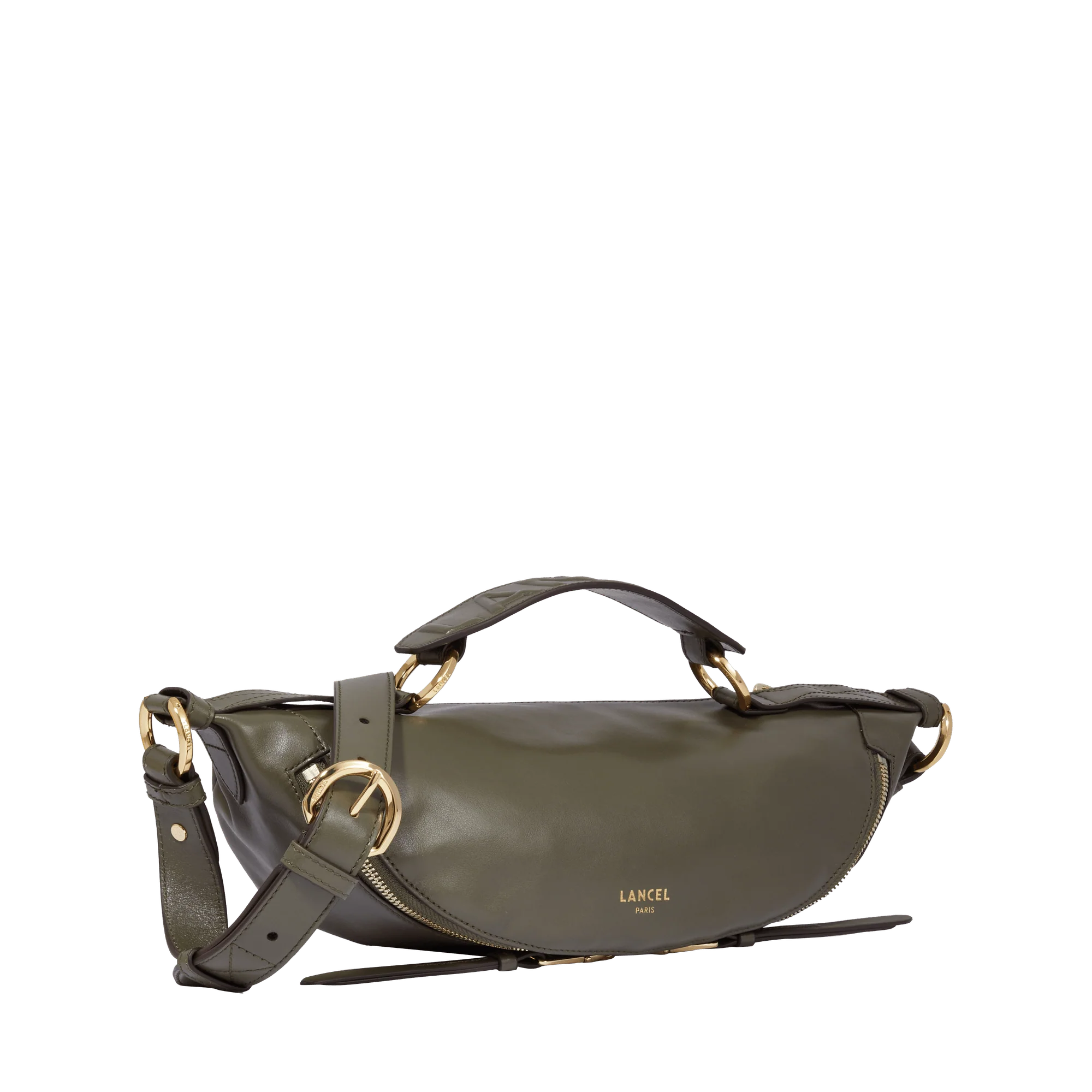 Sac porté croisé S Origami de Lancel-Kaki Fonce