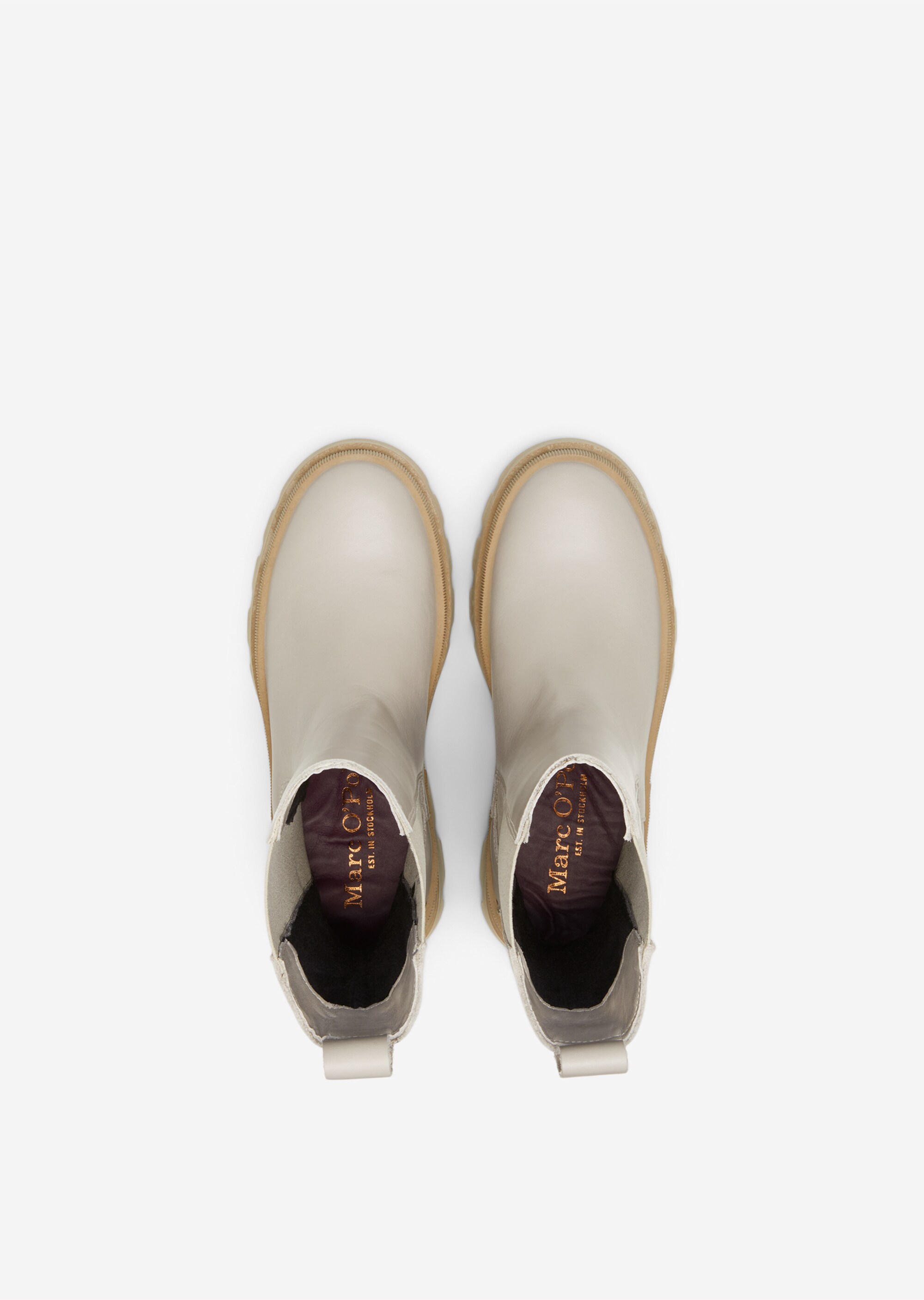 Hoher Chelsea-Boot aus glattem Kalbleder