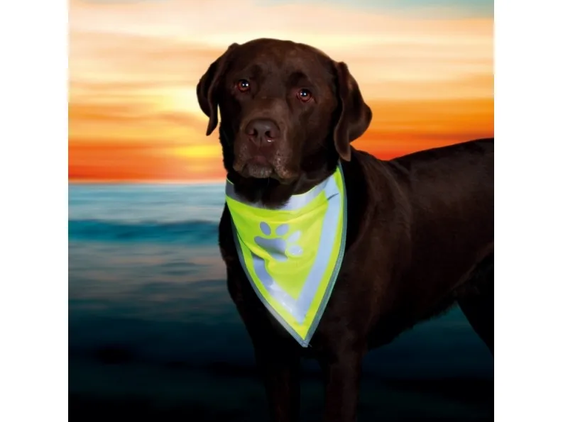 Trixie Bandana, reflekterende, 45 x 23