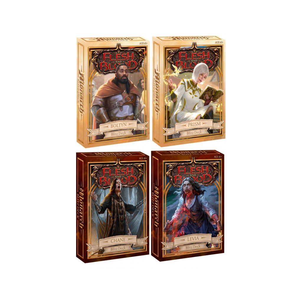 Flesh & Blood TCG - Monarch - Lot des 4 Starter Decks