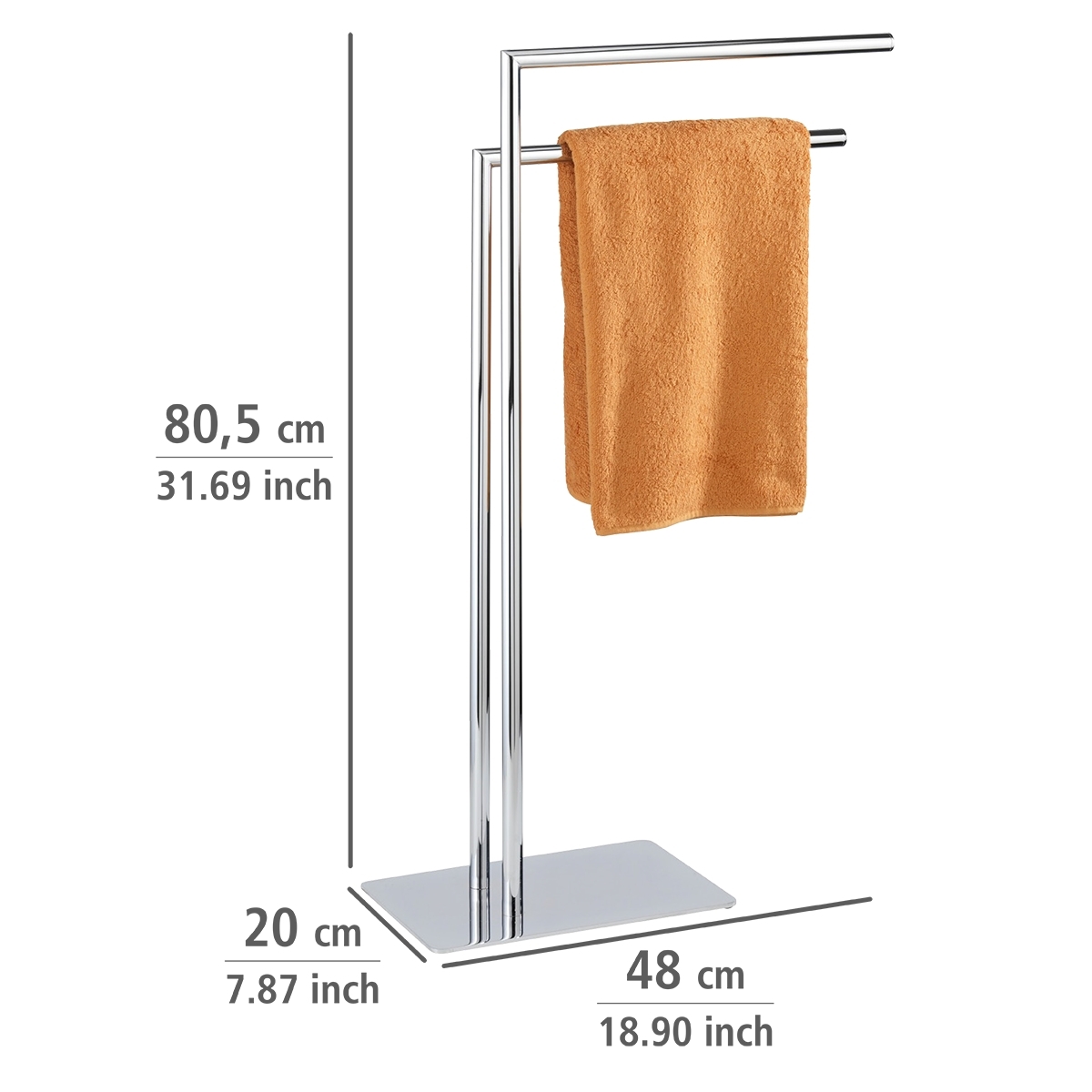 Wenko Recco handdoekhouder chroom