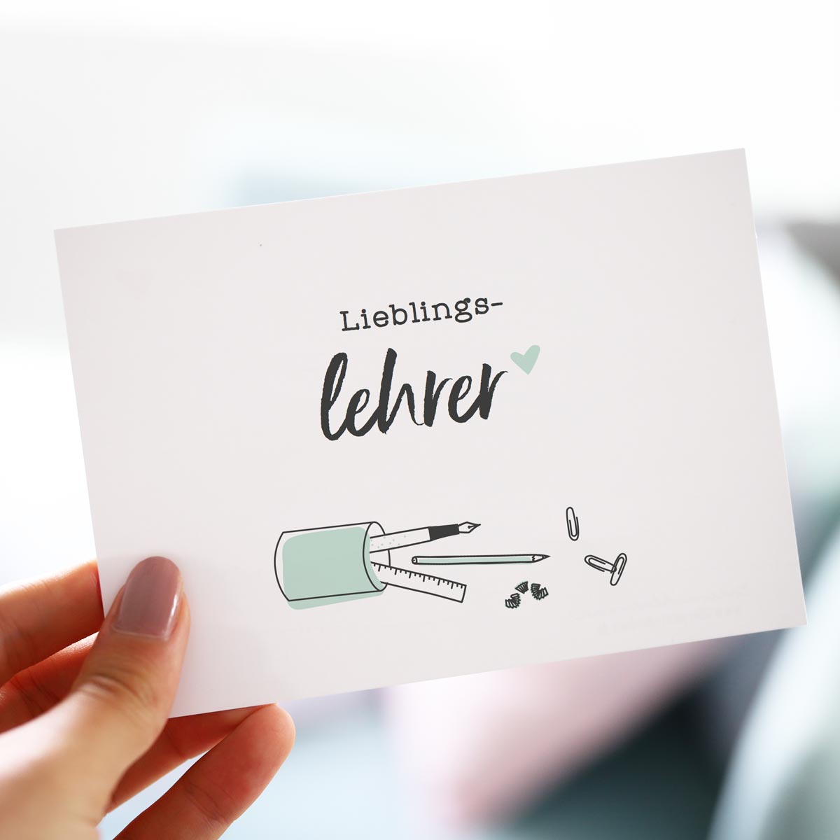 Postkarte „Lieblingslehrer