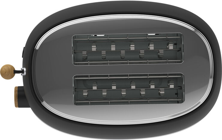 Witt WITT PREMIUM 2-SLICE TOASTER WOOD BLACK Black