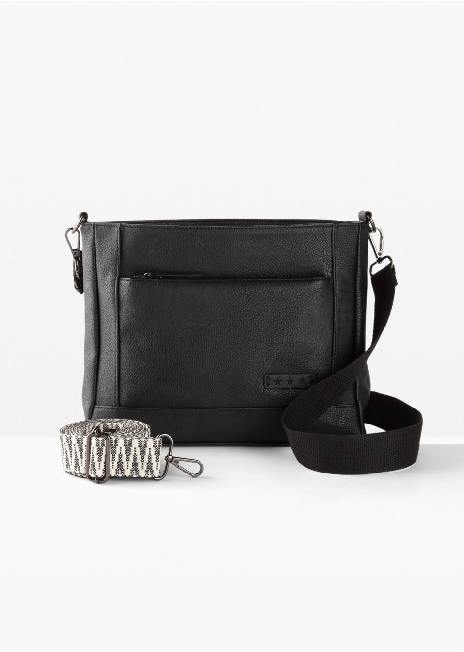 Sac à bandoulière avec bandoulière interchangeable
