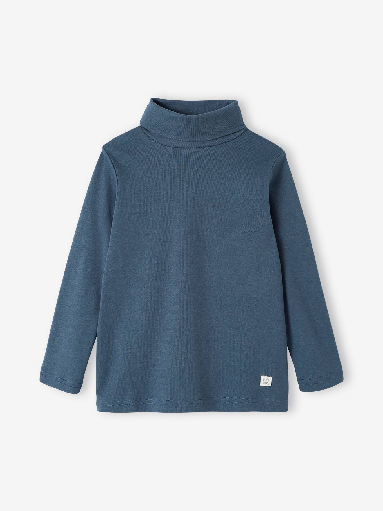 Conjunto de 3 camisetas de gola alta para meninos, verde inglês.