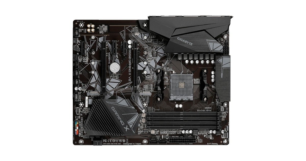 GIGABYTEB550 GAMING X V2 socket AM4 moederbord  (Zwart, RAID, Gb-LAN, Sound, ATX)