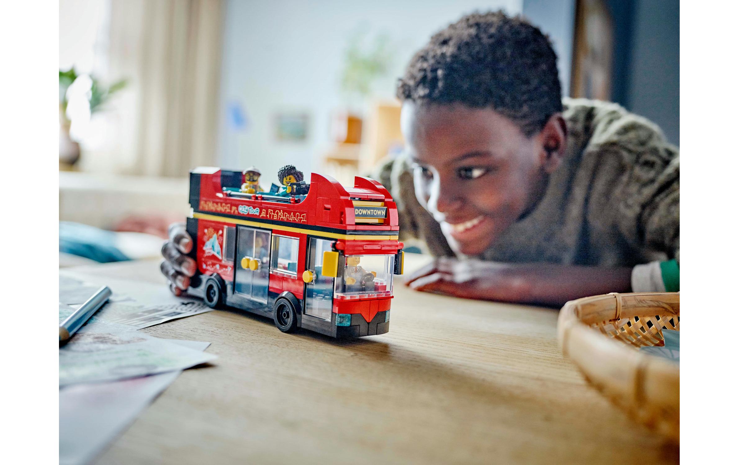 City Doppeldeckerbus 60407Bau- und Spielset für abenteuerliche Stadtrundfahrten