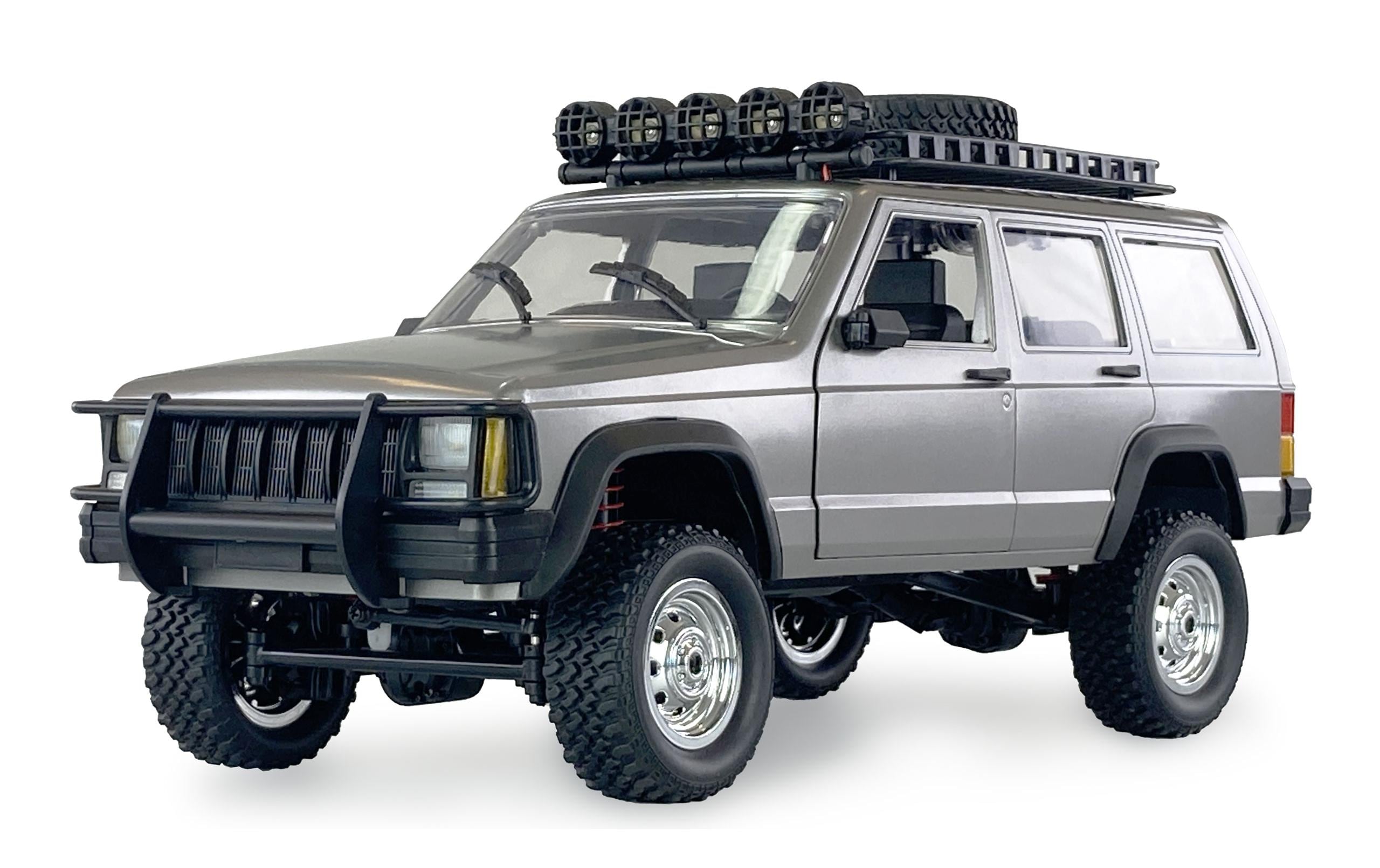 Geländewagen JC-X12 4WD Silber, RTR, 1:12<br>Scale Geländewagen mit 2-Gang Getriebe