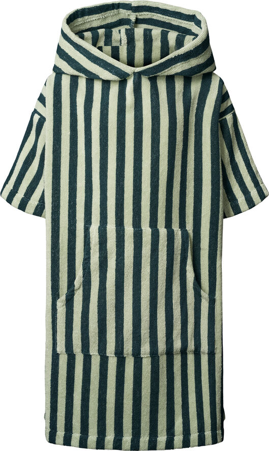 Bongusta Naram Kids Poncho Sea foam & deep teal