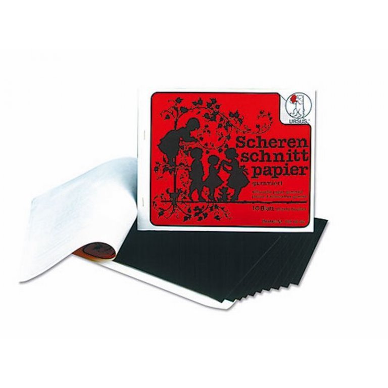 Bastelheft Scherenschnittpapier, gummiert