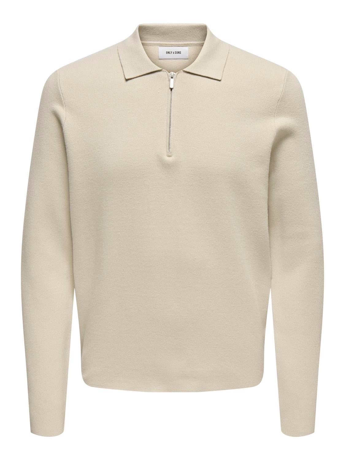 ONSCOOPER Pullover Silver Lining