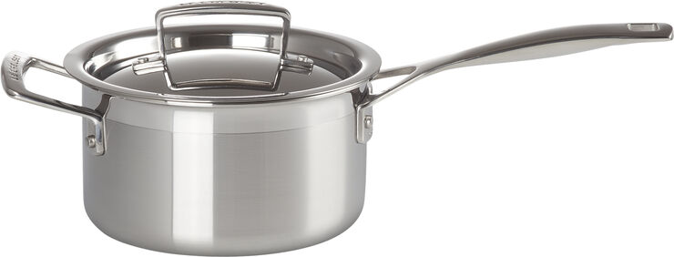 Le Creuset 3-PLY Kasserolle med låg 1,9L Blank stål