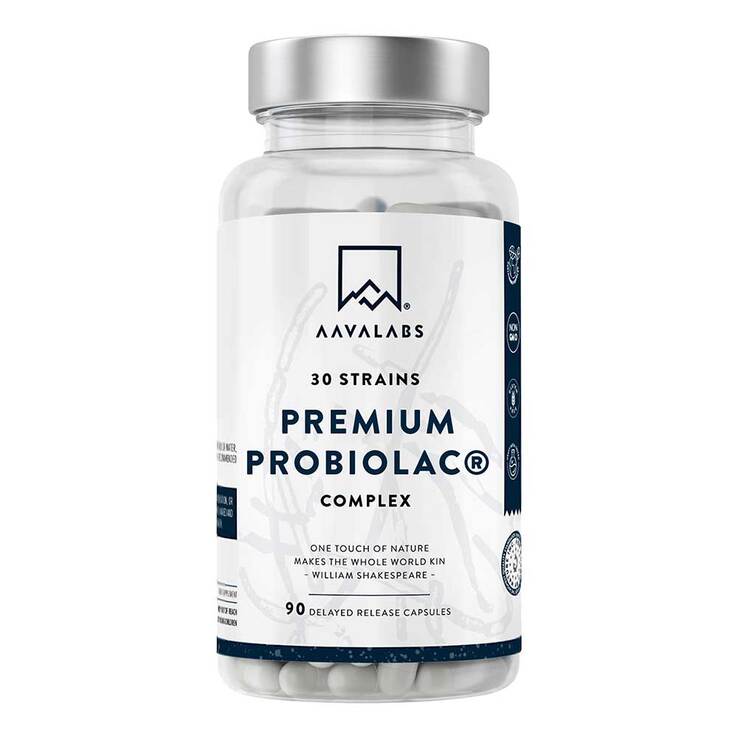 Aavalabs Premium Probiolac Komplex 30 Bakterienstämme, 90 St