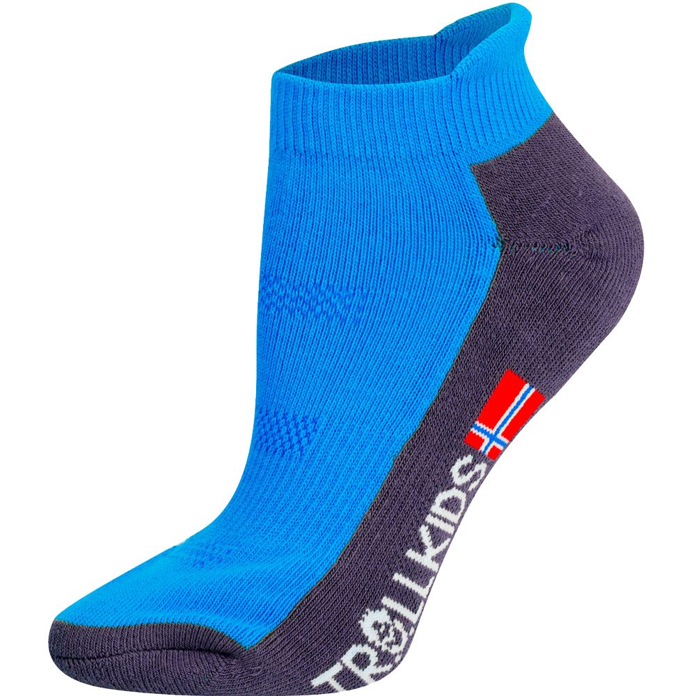 Trollkids Hiking Low Cut Socken Kinder medium blue