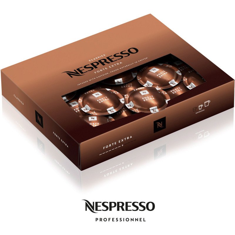 Capsule de café Nespresso Professionnel Forte Extra  - Boîte de 50