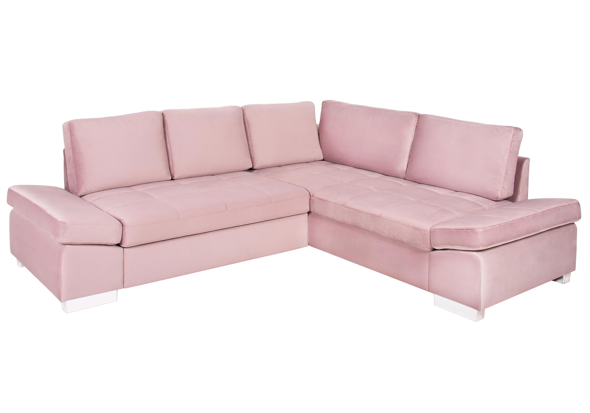 Ecksofa - flamingo - Armlehnenverstellung - Ausführung links