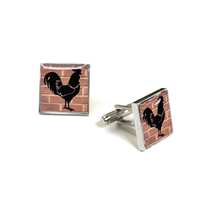 Boutons de manchette, Cock, Red Brick