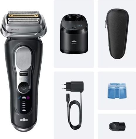 Braun - Shaver Series 9 PRO+ 9660cc - Elektrisch Scheerapparaat - 100% Waterdicht - Tot 60 Minuten Batterijduur