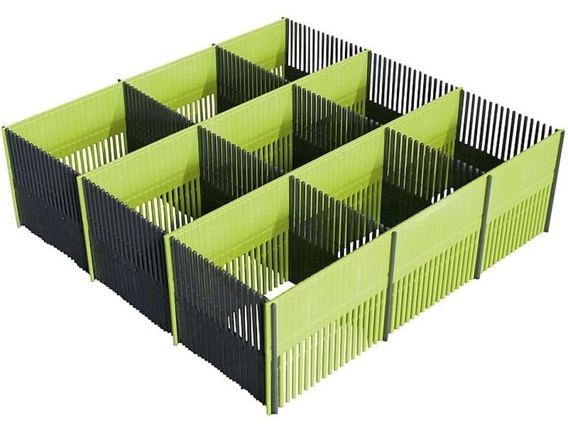 purvario Stauleisten 100 MAXXI 8-teilig, Limonengrün/Anthra Stauleisten