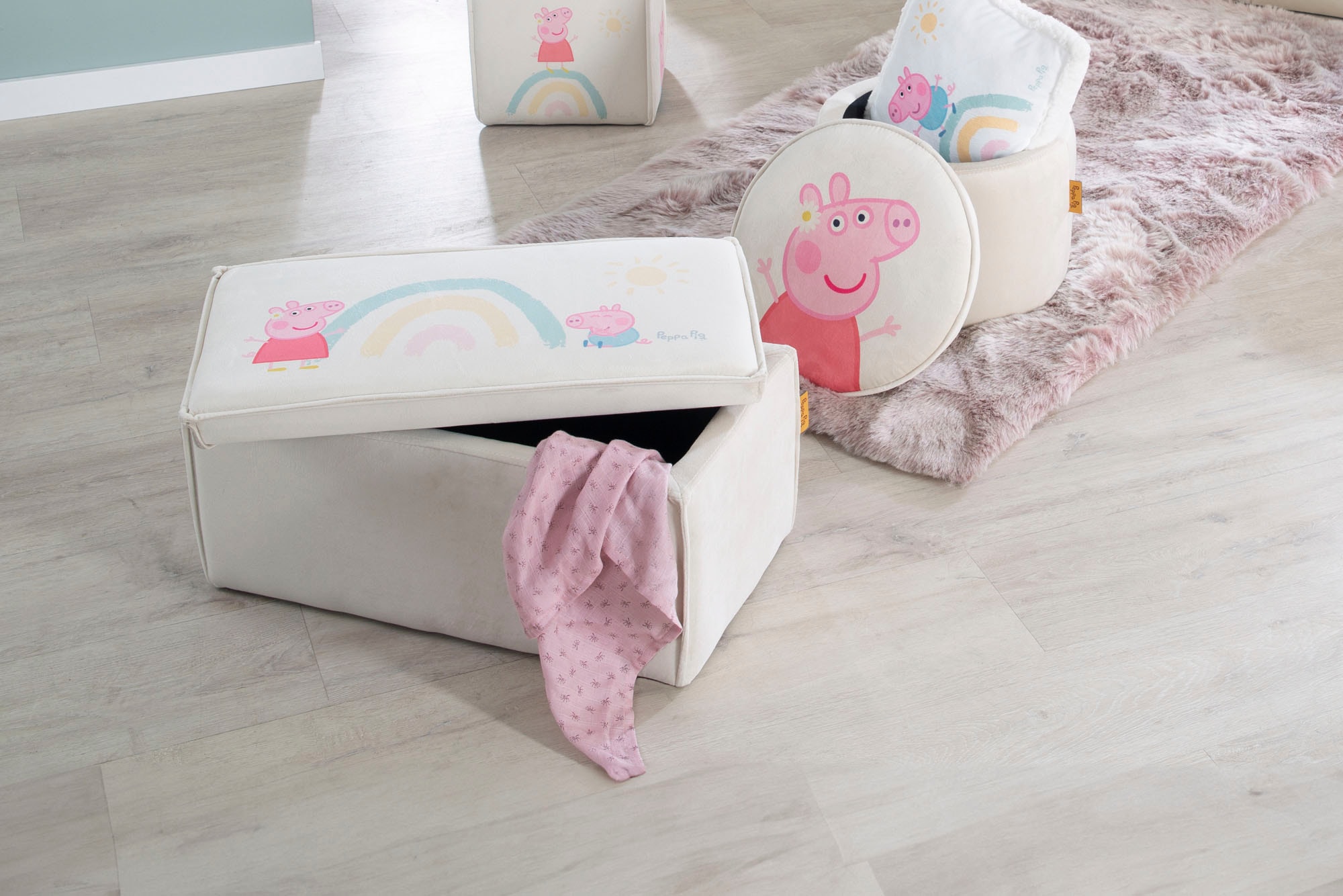 roba® Polsterbank »Peppa Pig« mit Aufbewahrungsfunktion - für Kinder