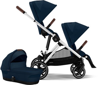 Cybex GAZELLE S Søskenvogn, Ocean Blue/Silver