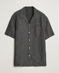 J.Lindeberg Elio Linen Melange Shirt Black