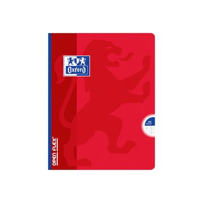 Oxford Openflex - Cahier polypro broché 17 x 22 cm - 192 pages - grands carreaux (Seyes) - disponible dans différentes couleurs