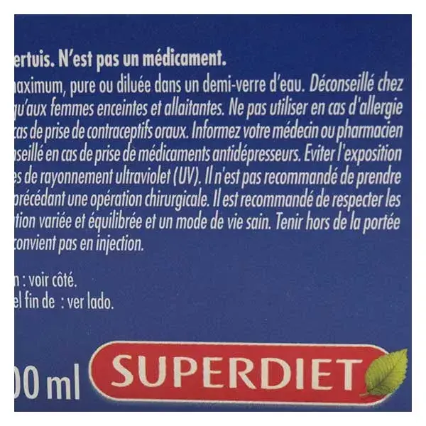 Superdiet Erva de São João Orgânica, 20 ampolas de 15ml