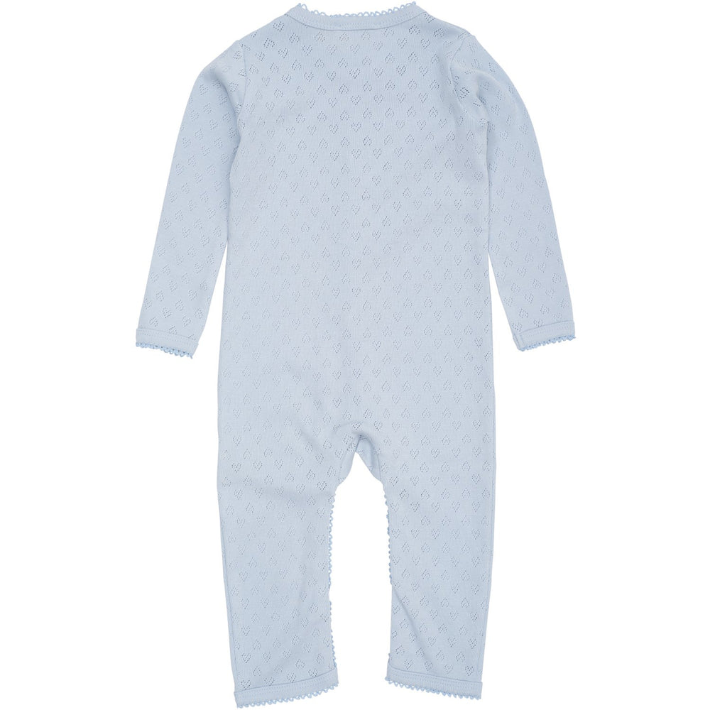 Køb COPENHAGEN COLORS Dusty Blue Pointelle Heart Full Body
