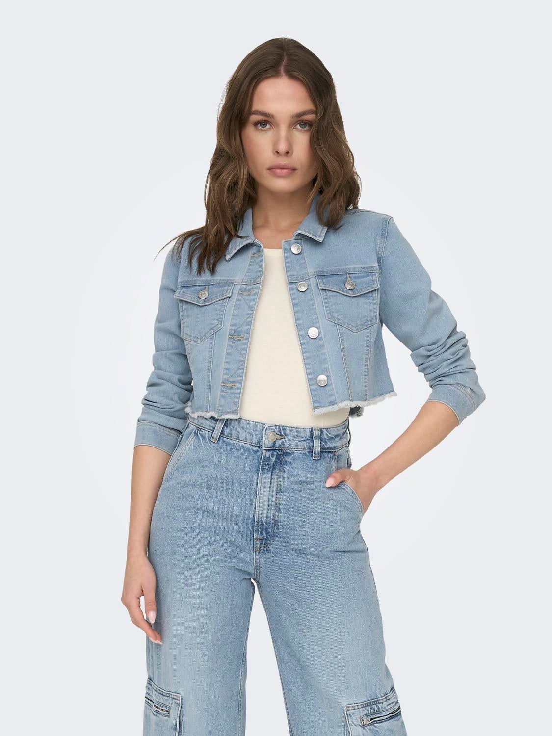 ONLWONDER Jeansjacke Light Blue Denim