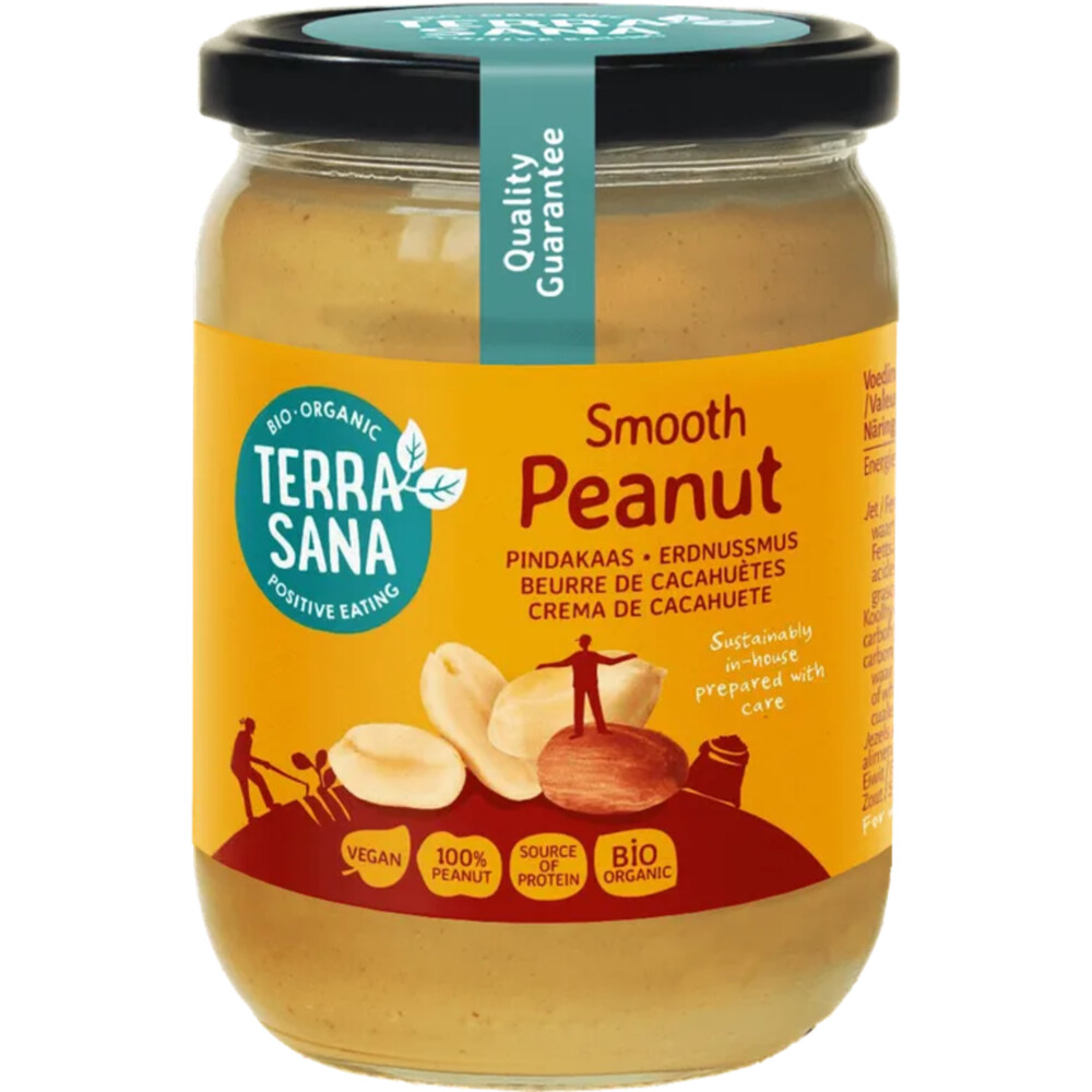 Terrasana Pindakaas Fijn Biologisch500 gr