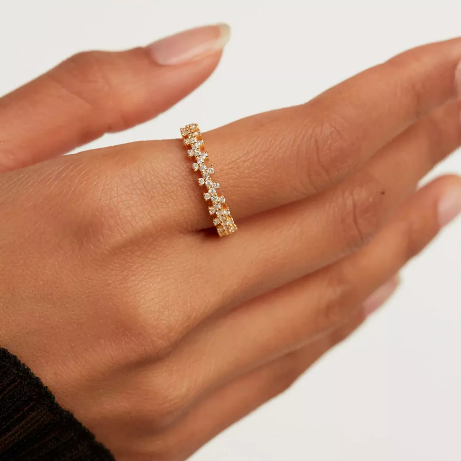 PDPAOLA Crown Ring 18 kt. Forgyldt Sølv AN01-670