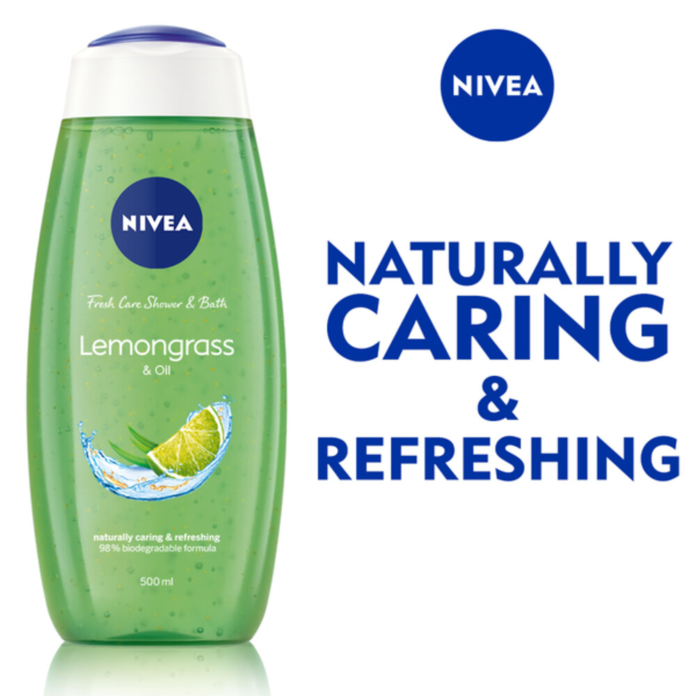 12x Nivea Douchegel Lemongrass & Oil Care500 ml