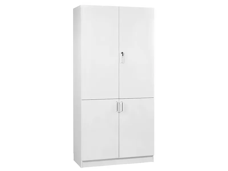 Materialeskab Mora 2100x1000x470 mm Birk 4-delt dør