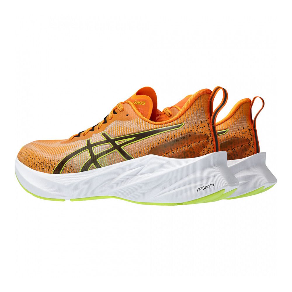 Asics NOVABLAST 3 LE - Chaussures running Homme bright orange/neon lime