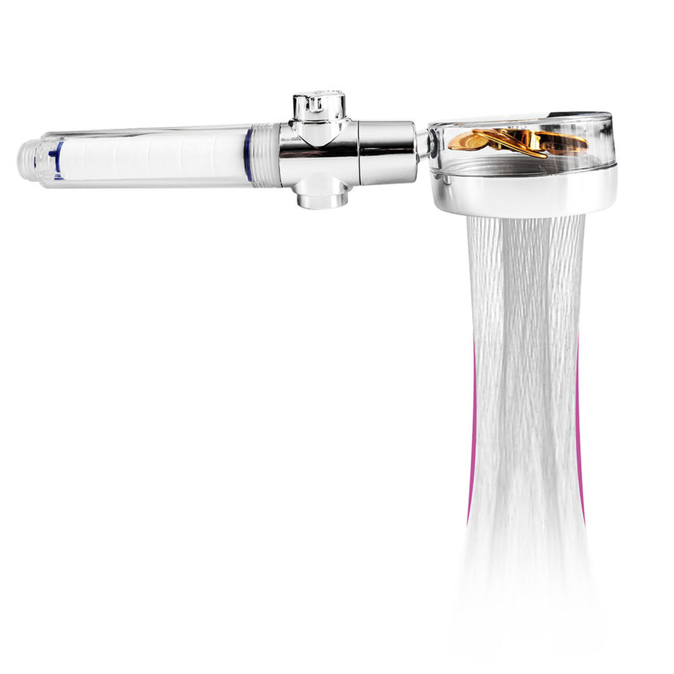 Yoghi Pommeau de douche Eco Filter chromé  - 57.5x22.5x42.3 cm