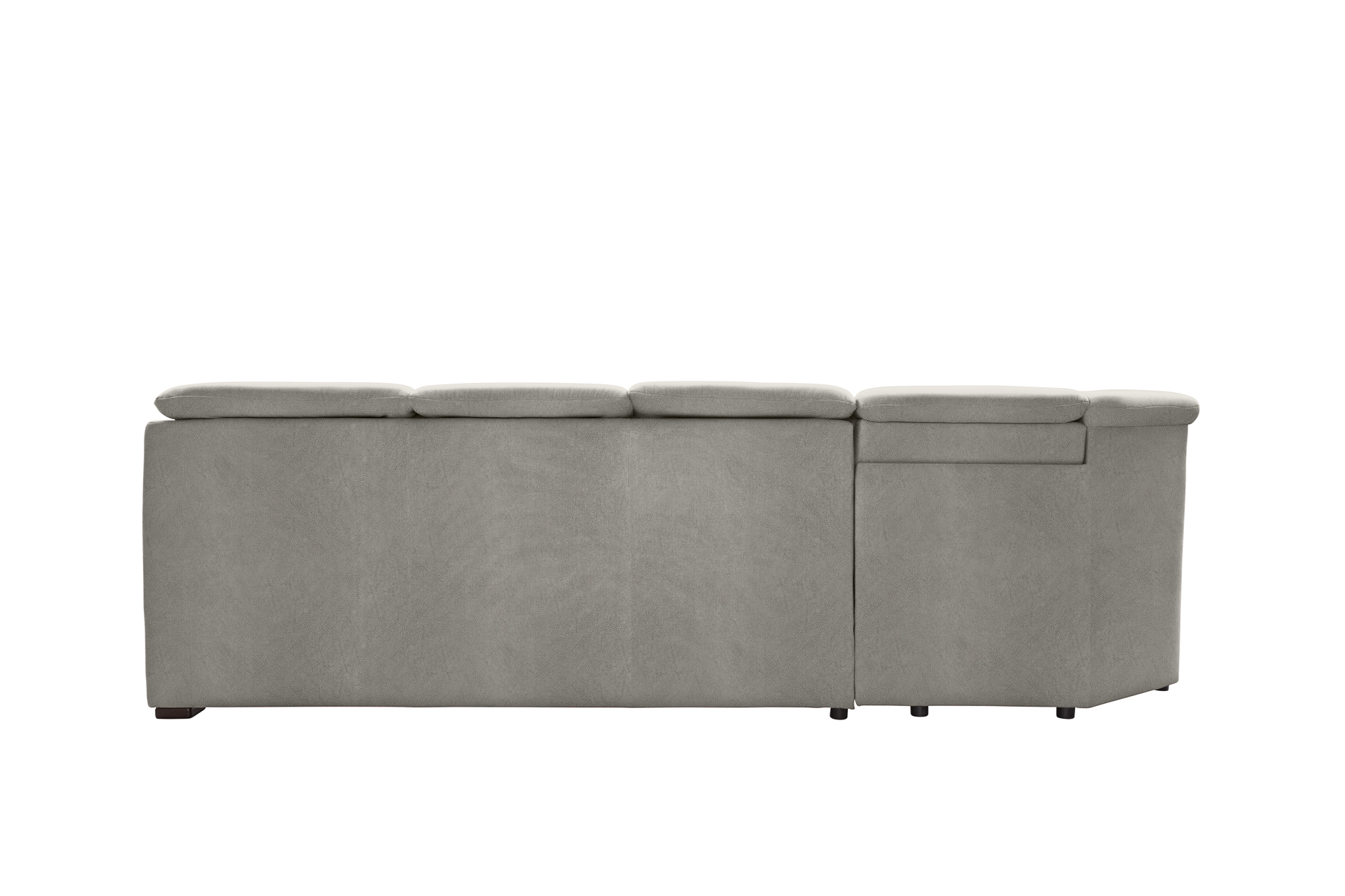 polsterpower Ecksofa - Saddle alu - Basismodell - Ottomane links