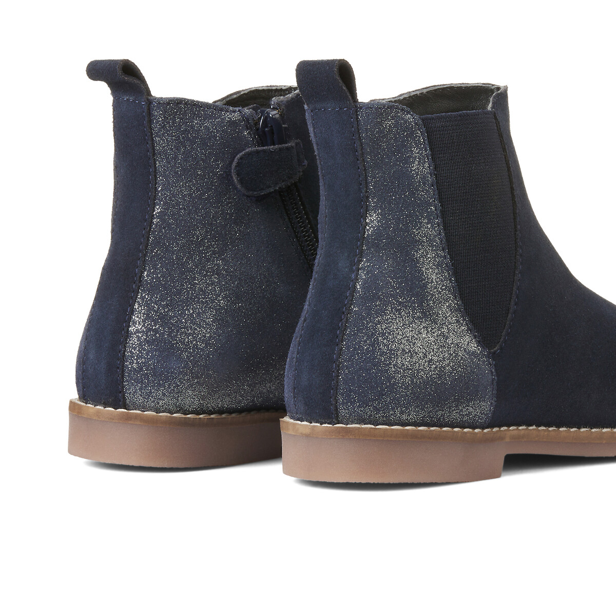 COLEÇÃO LA REDOUTE<br>Botas Chelsea de couro com zíper