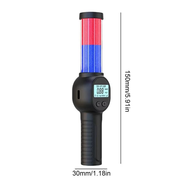MR701 Alkoholtester Digital alkometer Høypresisjonsdetektor med lyd og lys