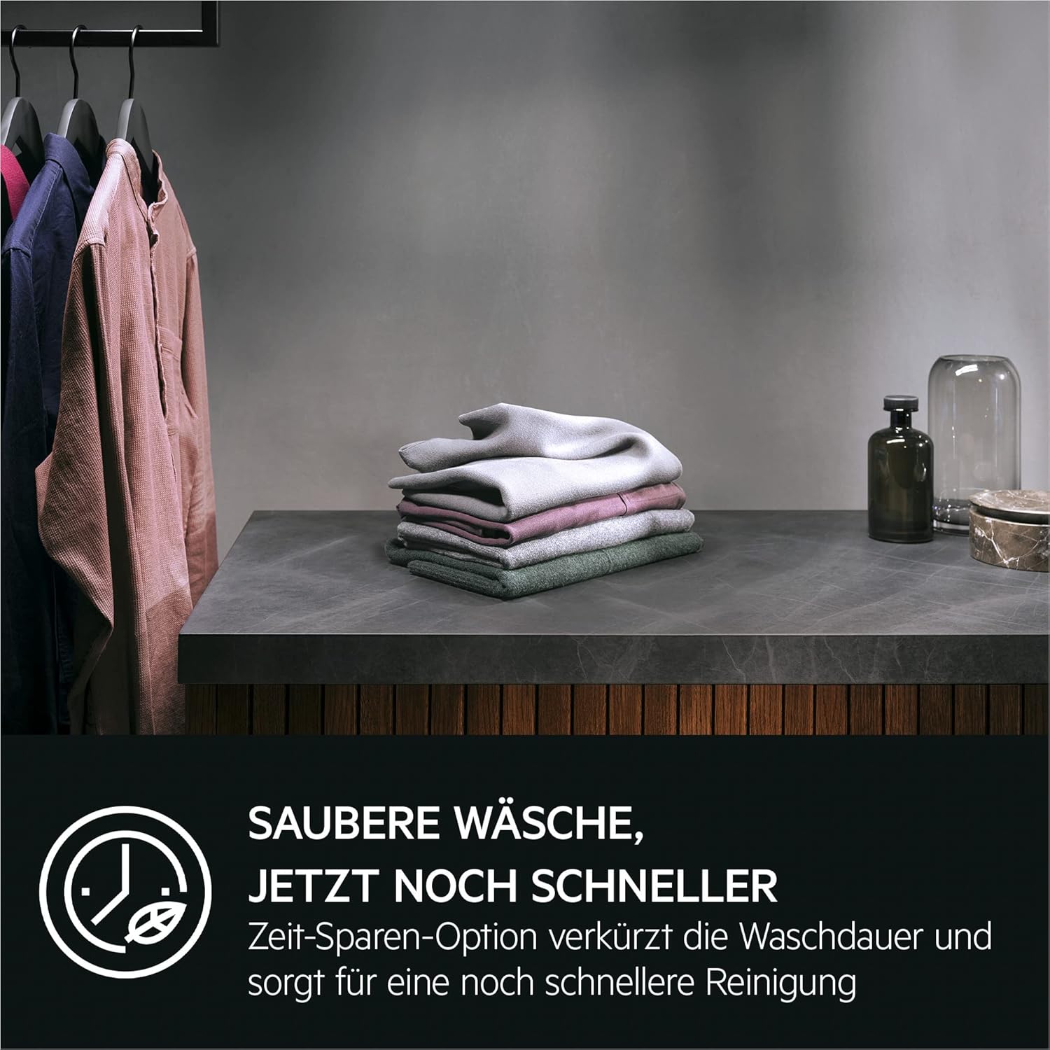 AEG Waschmaschine 9 kg, Serie 6000 ProSense: Mengenautomatik für automatische Anpassung von Waschdauer & Energieverbrauch, Startzeitvorwahl, Nachlegefunktion, Vollwasserschutz, 1400 U/min, L6AMZ49FL