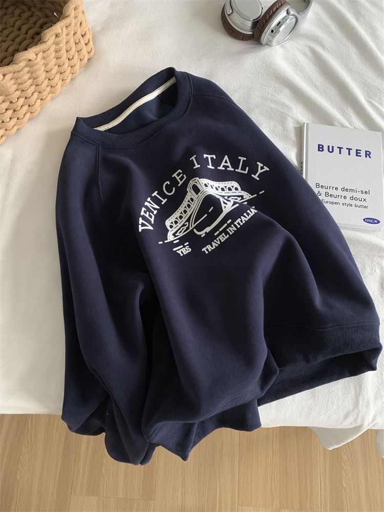 dormsoon - Sweatshirt met ronde hals en grafische print
