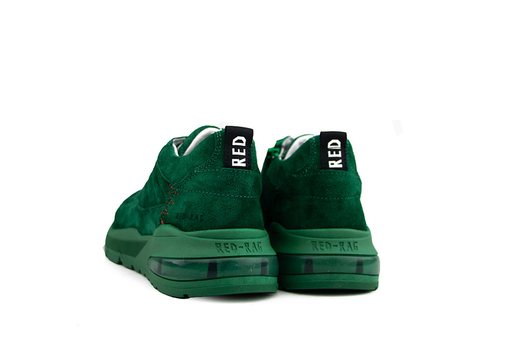 Red Rag Sneaker Green Suede