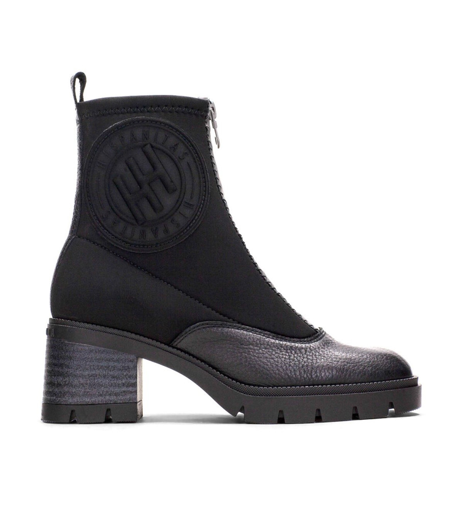 Botas de tornozelo Hispanitas Black Everest em couro - Salto de 6,5 cm -