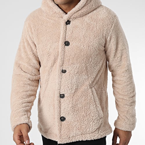 Veste Capuche Fourrure NR-K1009 Beige