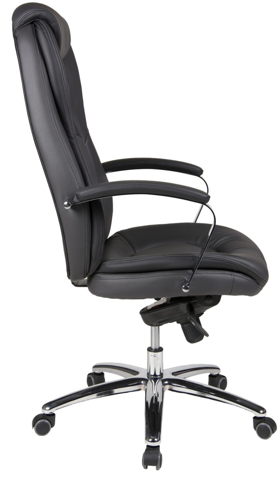 Chefsessel - anthrazit-schwarz- Lederoptik