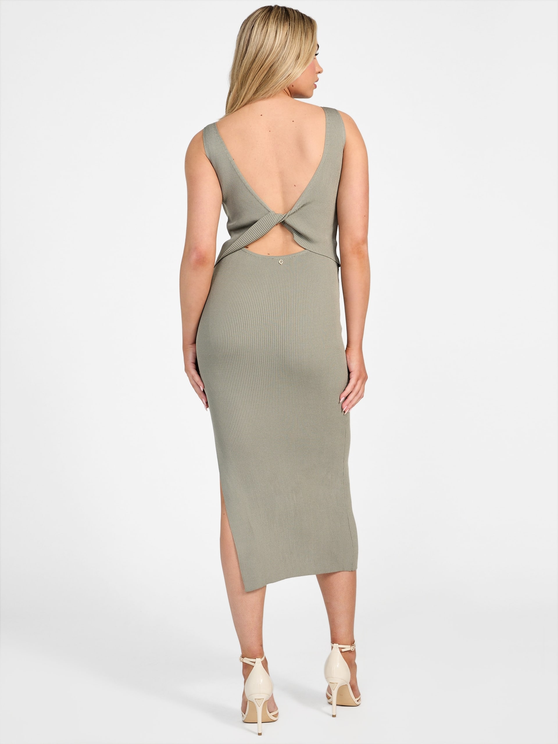 Vestido longo de malha Jiulia