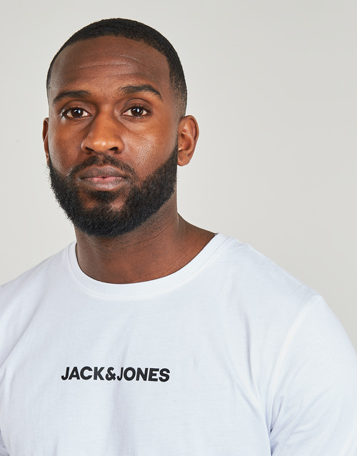 Jack & Jones - JJEREID BLOCKING TEE SS - Blanc
