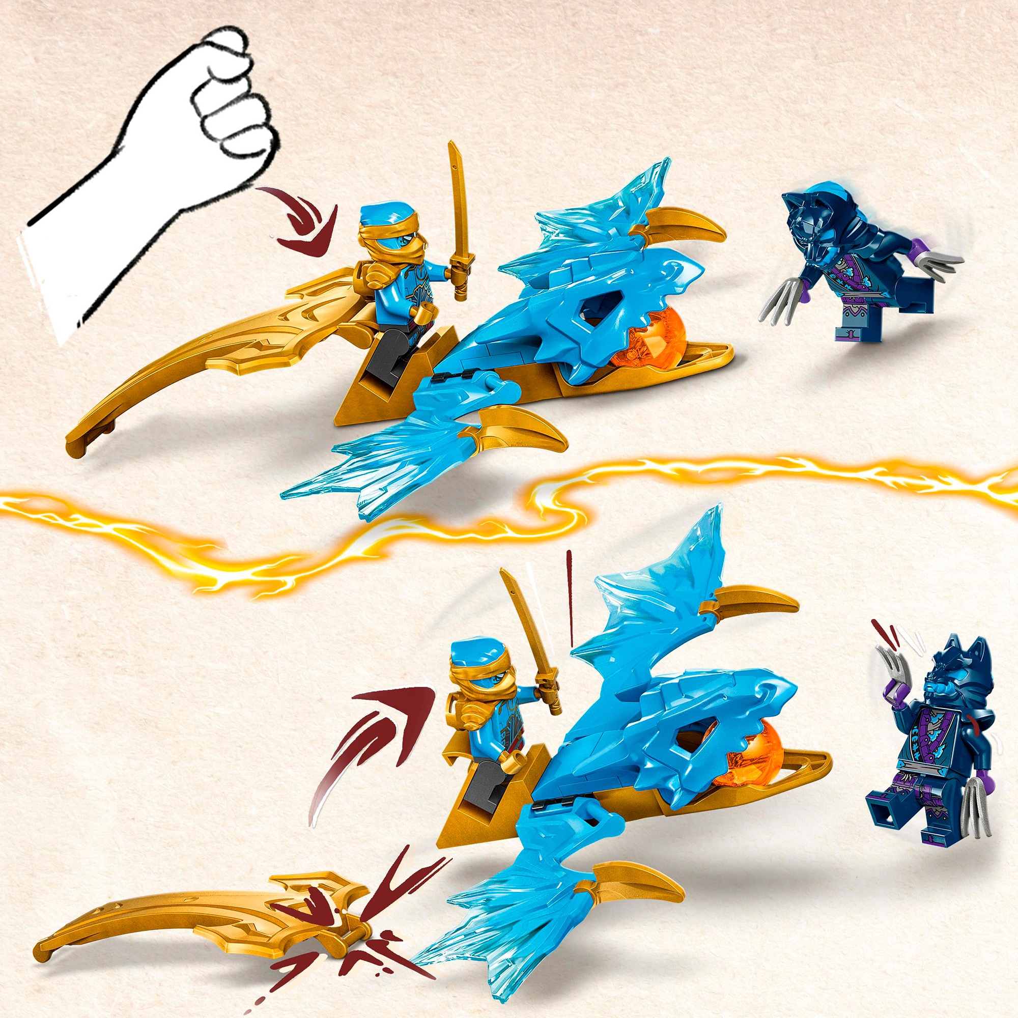LEGO Konstruktionsspielzeug Ninjago Nyas Drachengleiter