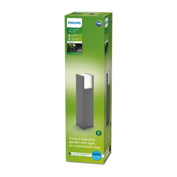 Philips tuinpaal Arbour geïntegreerde LED 40 cm 4W 800 lm antraciet